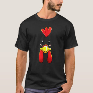 Chicken Face Costume Hen Chick Kids Adults T-Shirt