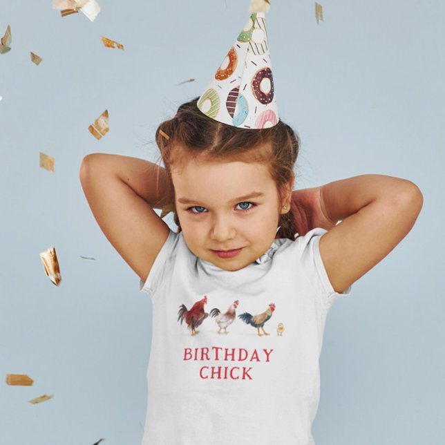 Chicken Farm Animal Birthday Party Toddler T-Shirt (Creator Uploaded)
