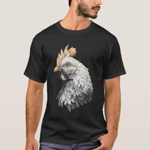 Chicken Farm Animal Lover Face Men Women Kids Moti T-Shirt