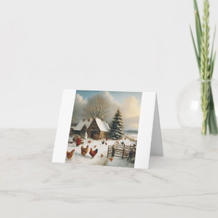 Chicken Farm Christmas Card