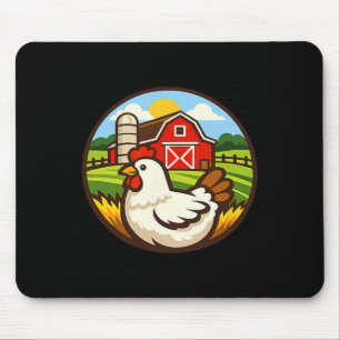 Chicken Farm Design Chicken Holder Rn Country Life Mouse Pad