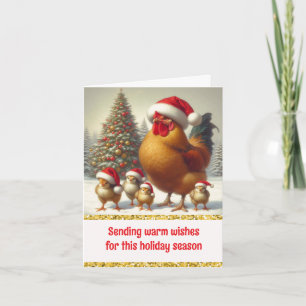 Chicken Farm Family Christmas Card