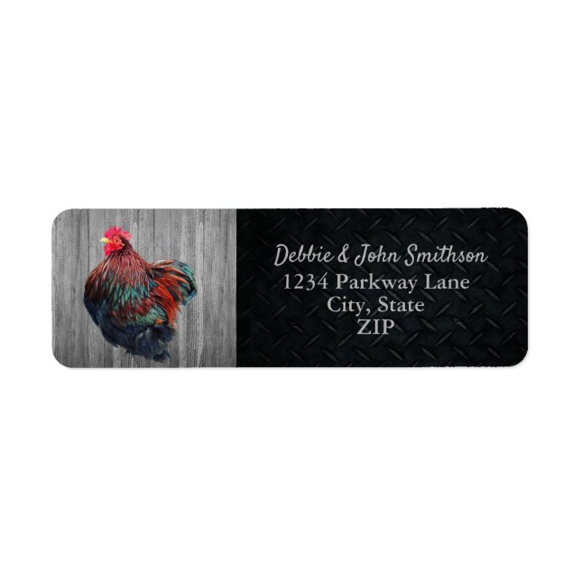 Chicken Farm Free Range Hobby Farm Return Address  Label (Front)