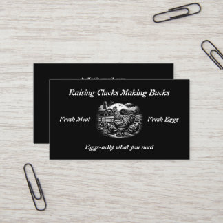Chicken Farm Funny Business Card
