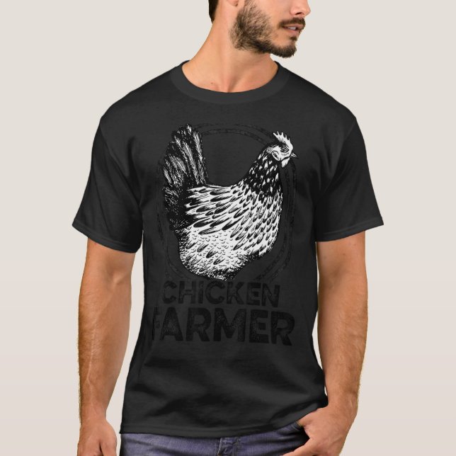 Chicken Farmer Agriculture Agriculteur Farmer Farm T-Shirt (Front)