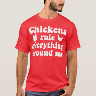 Chicken Farmer Chicken Lover Rooster Hen Funny T-Shirt