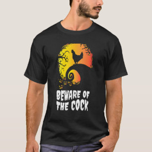 Chicken Farmer Chicken Spooky Rooster Chickens Hal T-Shirt