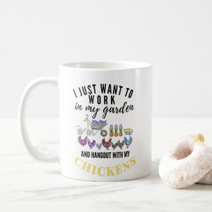 Chicken Farmer Hangout Garden Gardener Funny Lover Coffee Mug