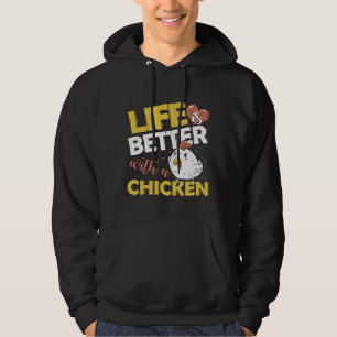 Chicken Farmer Poultry Rooster Hoodie