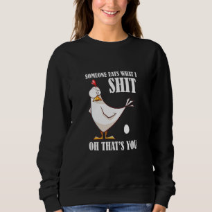 Chicken Farmer Rooster Woman Girl Agriculture Chic Sweatshirt