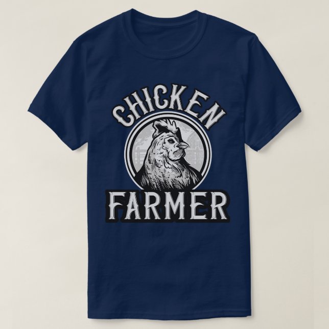 Chicken Farmer vintage Logo T-Shirt (Design Front)