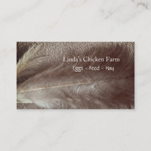 Chicken Feather, Sepia, Grunge, Business Cards