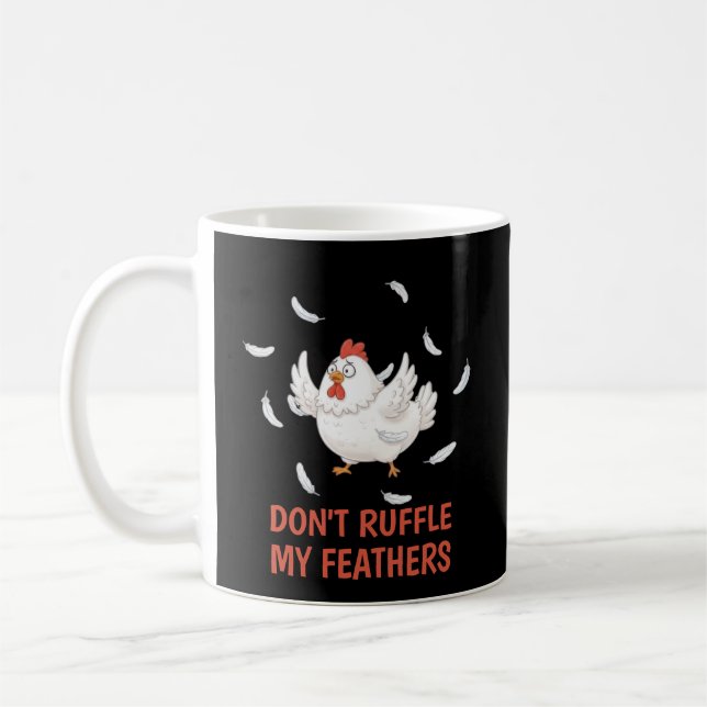 Chicken Feathers Coffee Mug (Left)