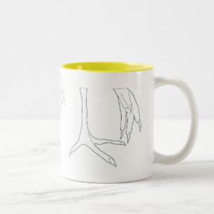 chicken feet Two-Tone coffee mug