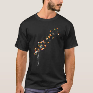 Chicken Flower Dandelion Lover Farmer Girl T-Shirt