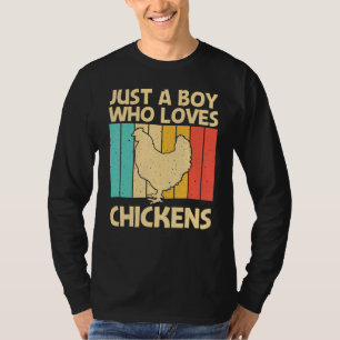 Chicken For Boys Kids Chicken Farmer Poultry T-Shirt