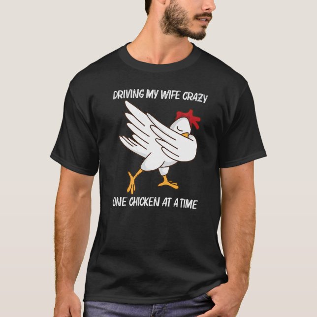 Chicken For Men Dad Poultry Rooster Egg   1 T-Shirt (Front)