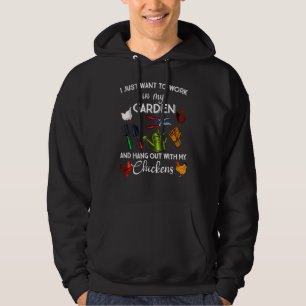 Chicken For Men Women Gardening Chicken Garden Hoodie