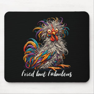 Chicken Funny Fried But Fabulous Graphic Women Chi Mouse Pad