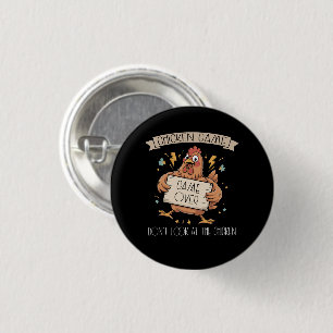 Chicken Game Don't Look At The Chicken 3 Cm Round Badge