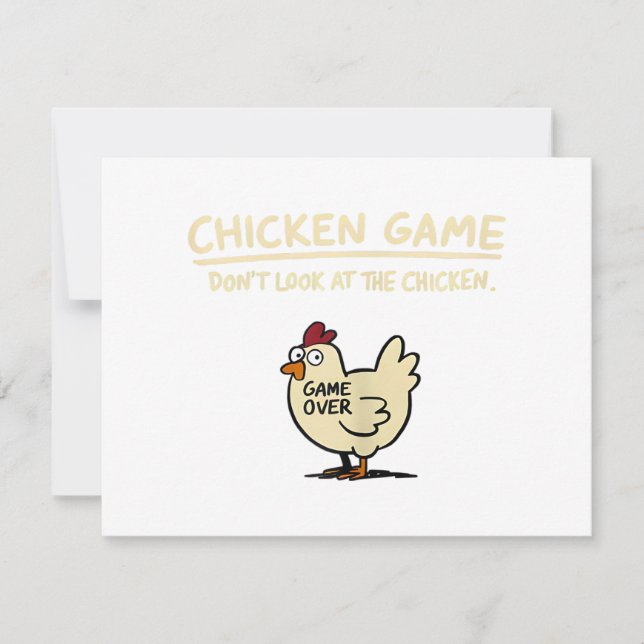 Chicken Game Don't Look At The Chicken Funny Chick (Front)