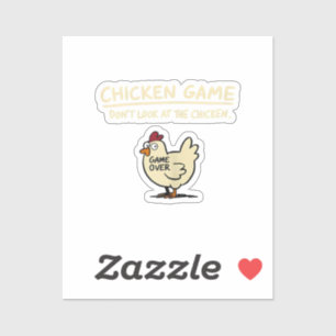 Chicken Game Don't Look At The Chicken Funny Chick