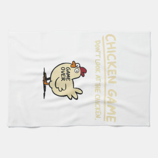 Chicken Game Don't Look At The Chicken Funny Chick Tea Towel