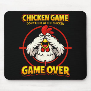 Chicken Game Don't Look At The Chicken, Game Over Mouse Pad