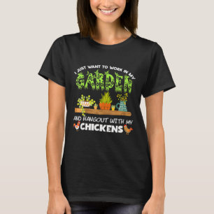 Chicken Gardening Tee For Men Women Gardener
