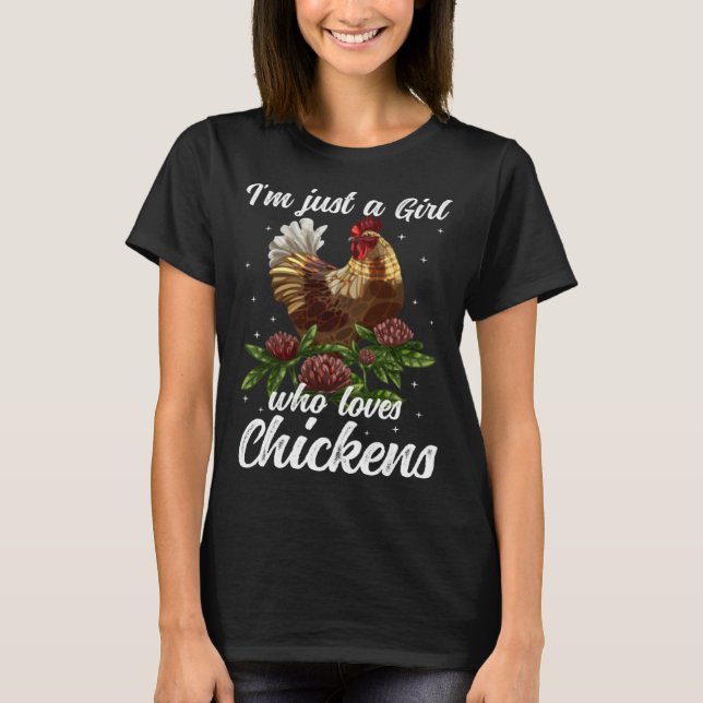 Chicken Girl Chicken Owner Chicken Mom Chicken Far T-Shirt (Front)