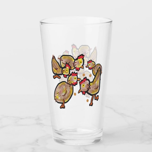 Chicken Glass (Front)