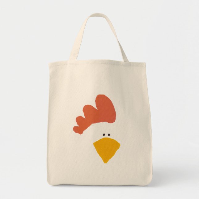 "Chicken" grocery tote Bag (Front)