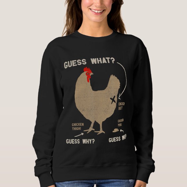 Chicken Guess Wh Sweatshirt (Front)