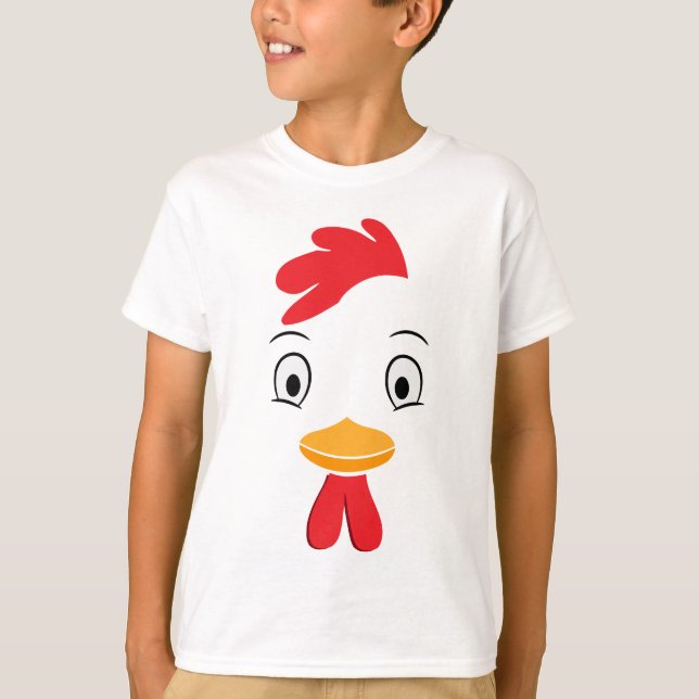 Chicken Halloween Costume For Kids Adults T-Shirt (Front)