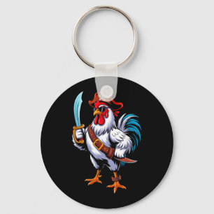 Chicken Halloween Costume Men Women Farmer Chicken Key Ring
