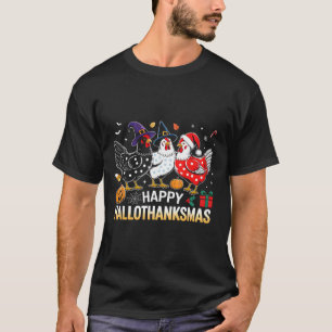 Chicken Halloween Thanksgiving Funny Happy Halloth T-Shirt