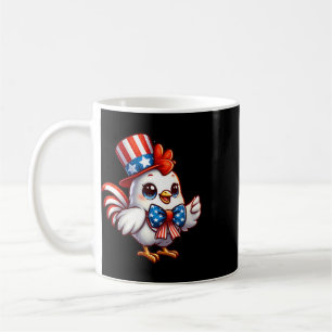 Chicken Happy 4th Of July Independence Day Men Wom Coffee Mug