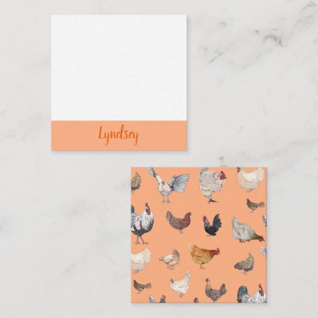 Chicken Happy Notecards (Front/Back)