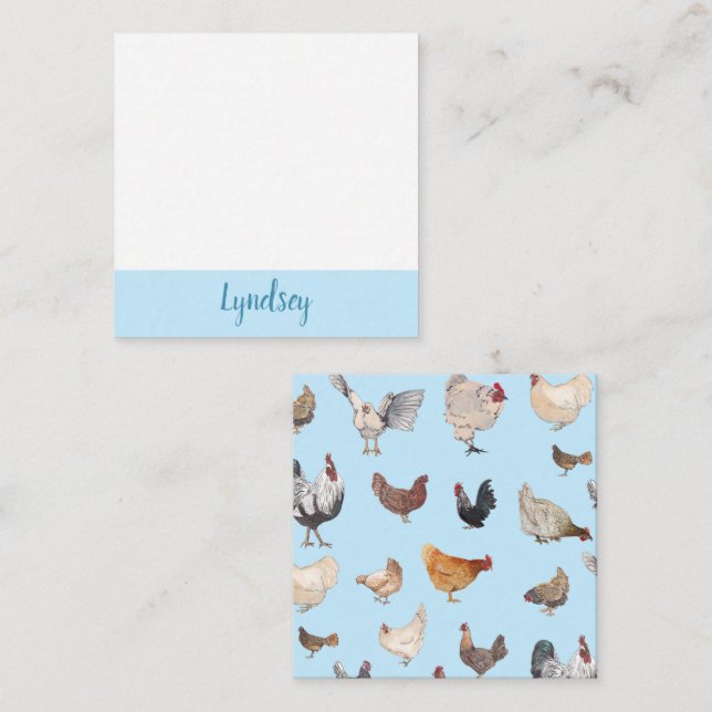 Chicken Happy Notecards (Front/Back)