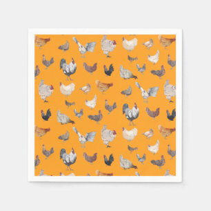 Chicken Happy Paper & Party Plates Napkin