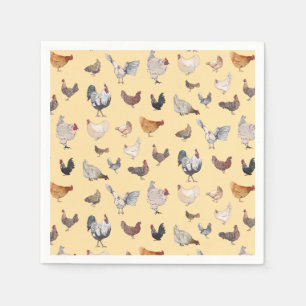 Chicken Happy Paper & Party Plates Napkins