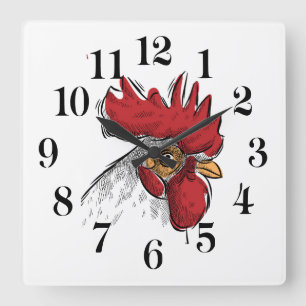 Chicken Head Wall Clock