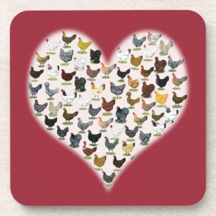 Chicken Heart Coaster