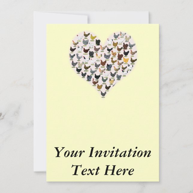 Chicken Heart Invitation (Front)