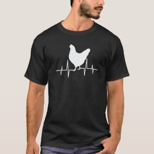 Chicken heartbeat chicken frequency my heart beats T-Shirt