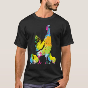 Chicken Hen Chicks Poultry Farmer Vintage Style Wa T-Shirt