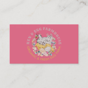 Chicken Hen Egg Farmhouse Business Card