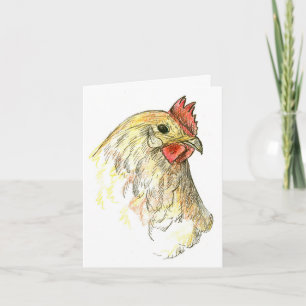 Chicken Hen Farm Animal Thank You Card