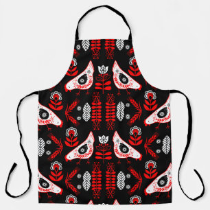 Chicken Hen Folk Art Apron