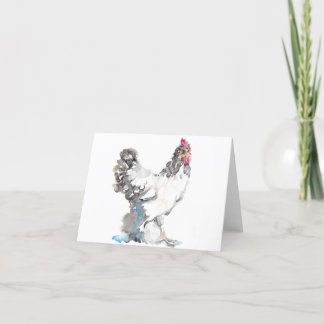 Chicken Hen greetings card